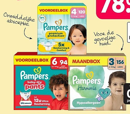Pampers voordeelboxen