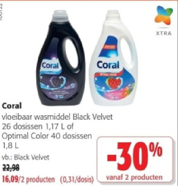 Coral vloeibaar wasmiddel Black Velvet