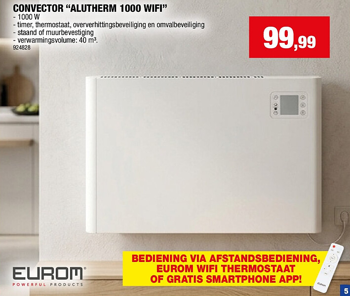 CONVECTOR “ALUTHERM 1000 WIFI”