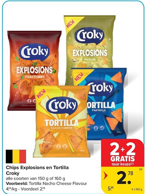 Chips Explosions en Tortilla Croky