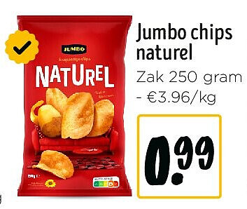 Jumbo chips naturel