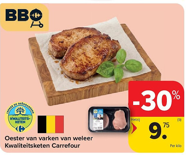 Oester van varken van weleer Kwaliteitsketen Carrefour