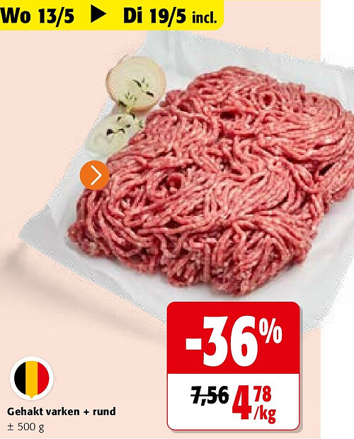Gehakt varken + rund