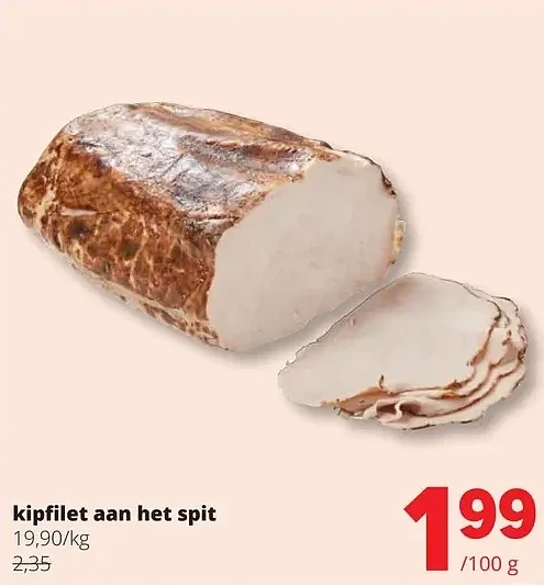 kipfilet aan het spit