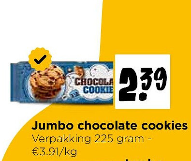 Jumbo chocolate cookies