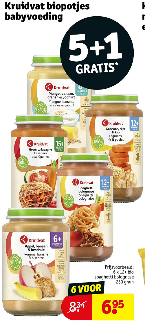 Kruidvat biopotjes babyvoeding