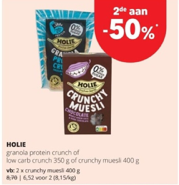 HOLIE crunchy muesli 400 g