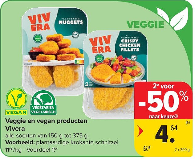 Veggie en vegan producten Vivera