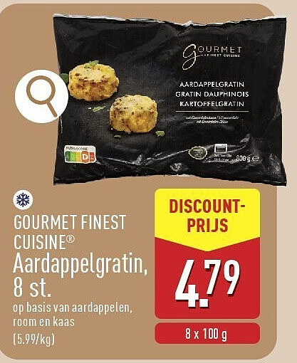 Aardappelgratin, 8st.