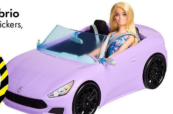 Barbie met cabrio