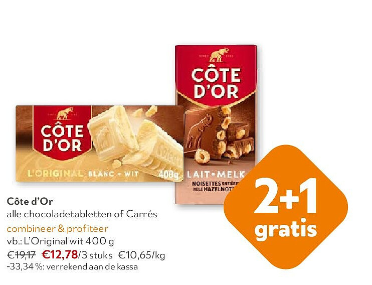 Côte d’Or L’Original wit 400 g