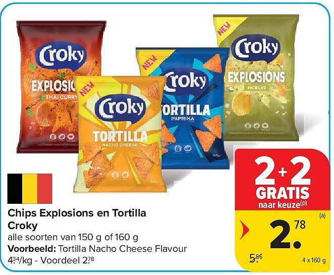 Chips Explosions en Tortilla Croky