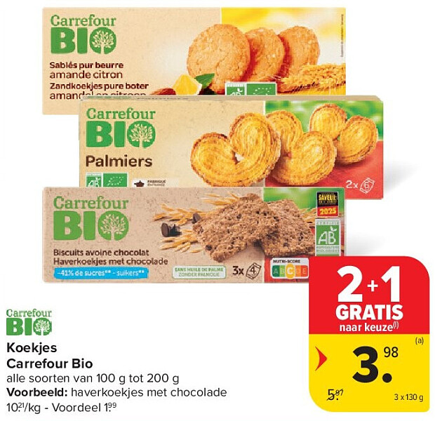 Koekjes Carrefour Bio