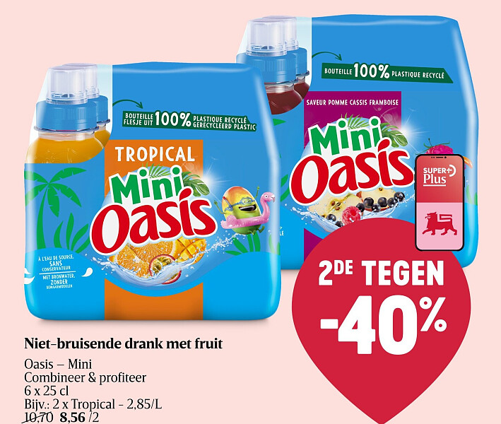 Niet-bruisende drank met fruit