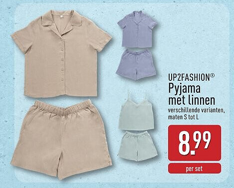 Pyjama met linnen