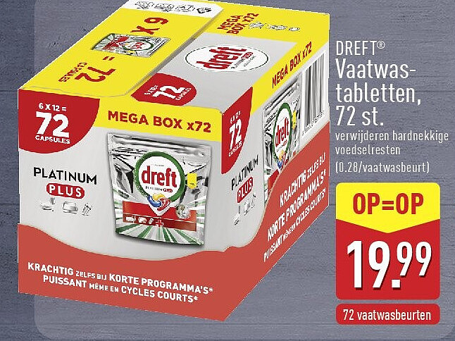 Vaatwas tabletten, 72st.