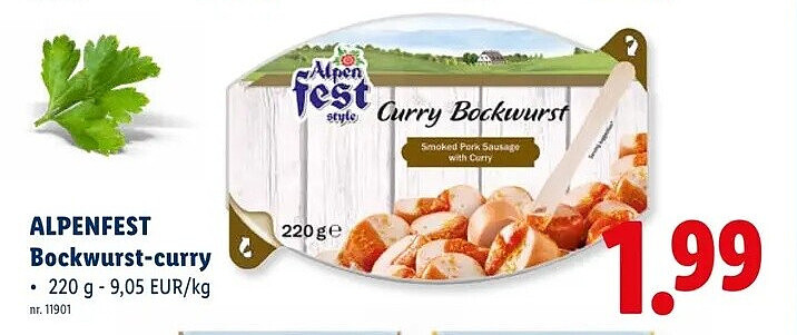 Bockwurst-curry