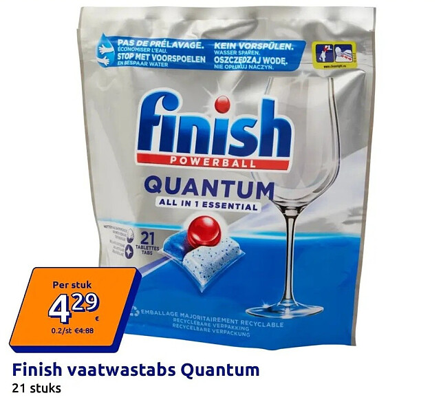 Finish vaatwastabs Quantum