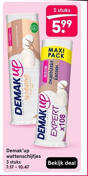Demak'up wattenschijfjes