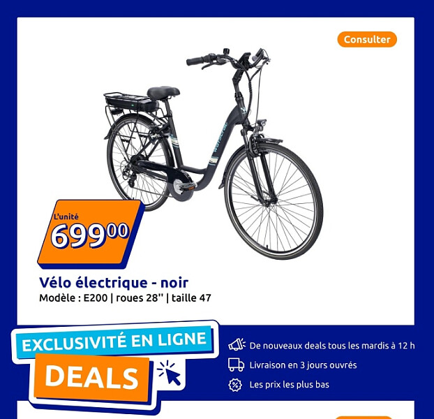 Vélo électrique - noir