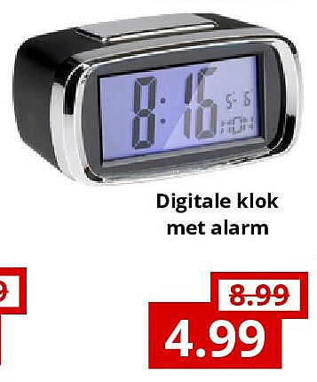 Digitale klok met alarm