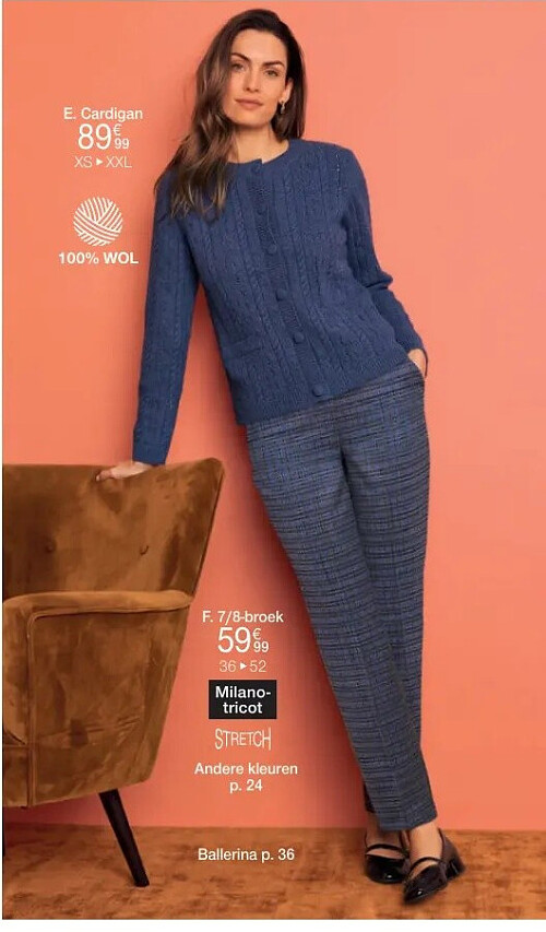 Cardigan in kabeltricot