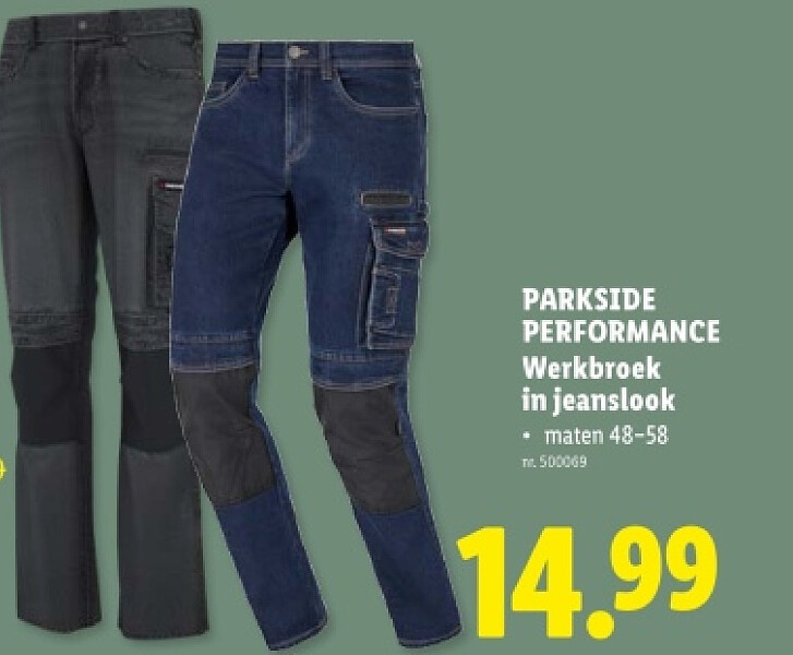 PERFORMANCE Werkbroek in jeanslook