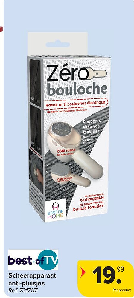 Scheerapparaat anti-pluisjes