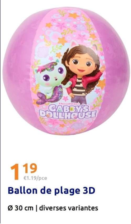 Ballon de plage 3D
