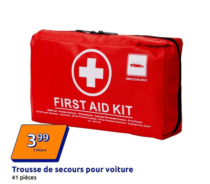 Trousse de secours pour voiture