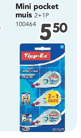 Mini pocket muis 2+1P 100464
