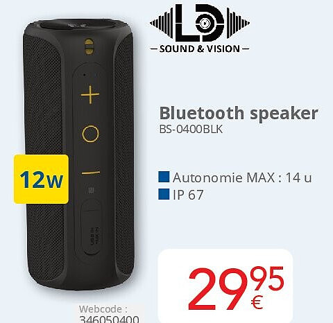 Bluetooth speaker BS-0400BLK