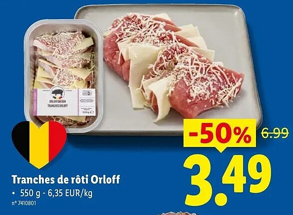 Tranches de rôti Orloff