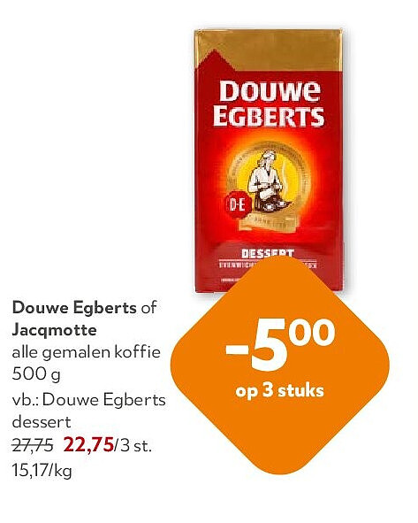 Douwe Egberts of Jacqmotte