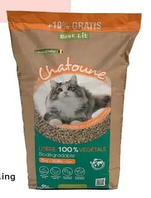 Chatoune biologisch afbreekbare plantaardige kattenbakvulling
