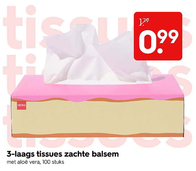 3-laags tissues zachte balsem