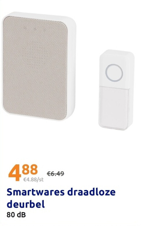 Smartwares draadloze deurbel