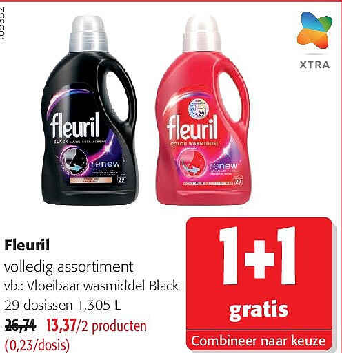 Fleuril Vloeibaar wasmiddel Black 29 dosissen 1,305 L