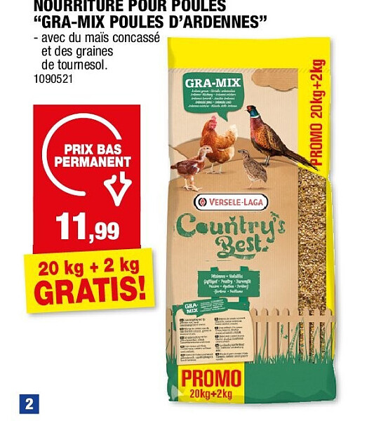 NOURRITURE POUR POULES “GRA-MIX POULES D’ARDENNES”