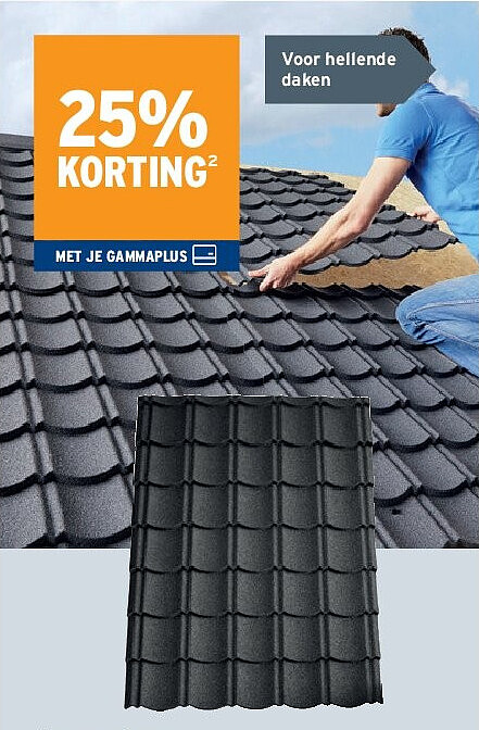 Aquaplan metalen dakplaat Aqua-pan antraciet