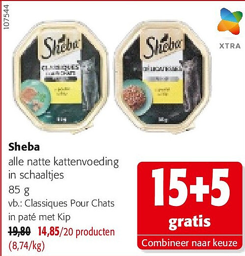 Sheba Classiques Pour Chats in paté met Kip