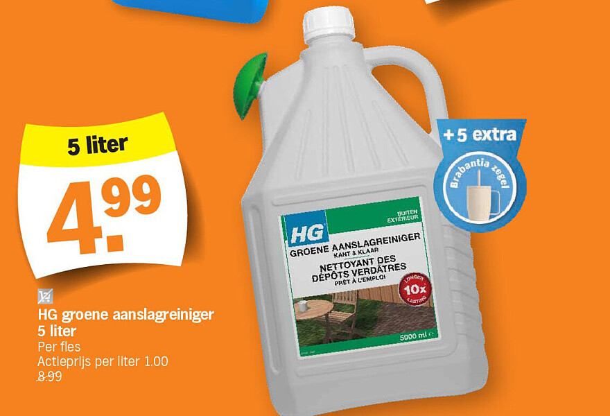 HG groene aanslagreiniger 5 liter