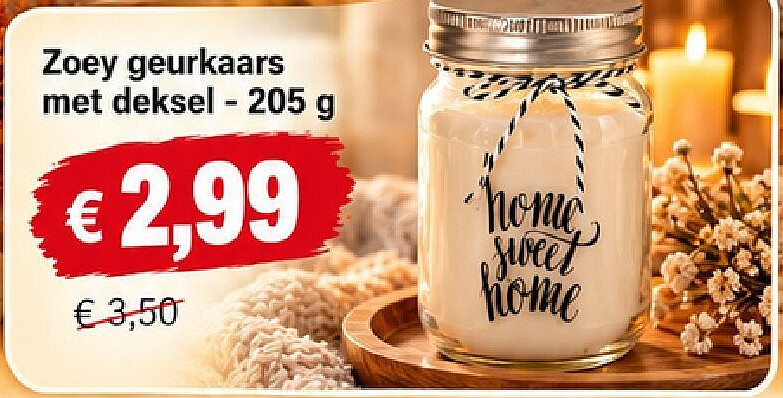 Zoey geurkaars met deksel - 205 g