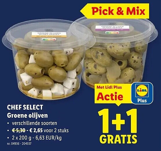 Groene olijven