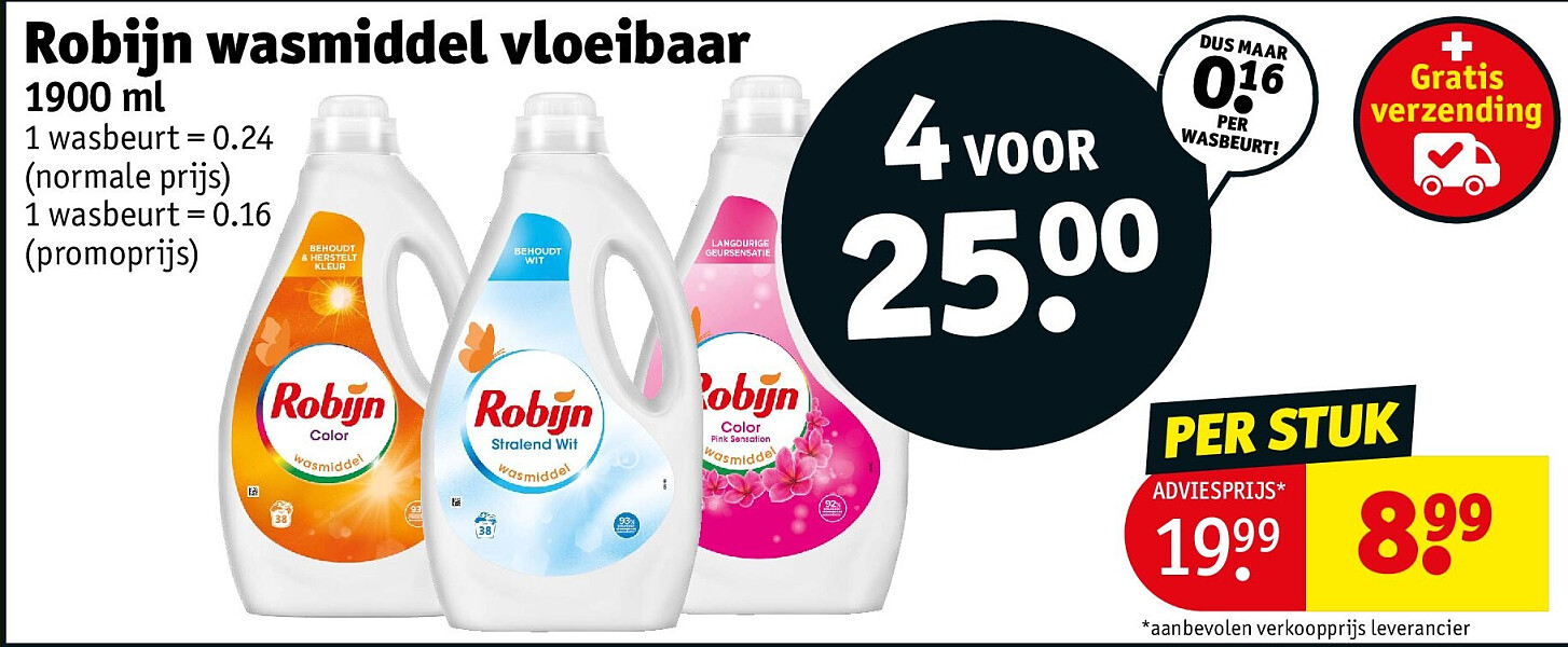 Robijn wasmiddel vloeibaar