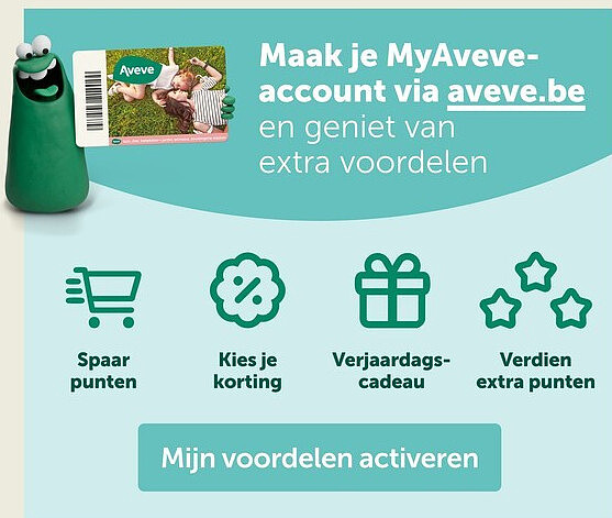 Maak je MyAveveaccount via aveve.be