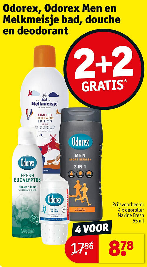 Odorex, Odorex Men en Melkmeisje bad, douche en deodorant