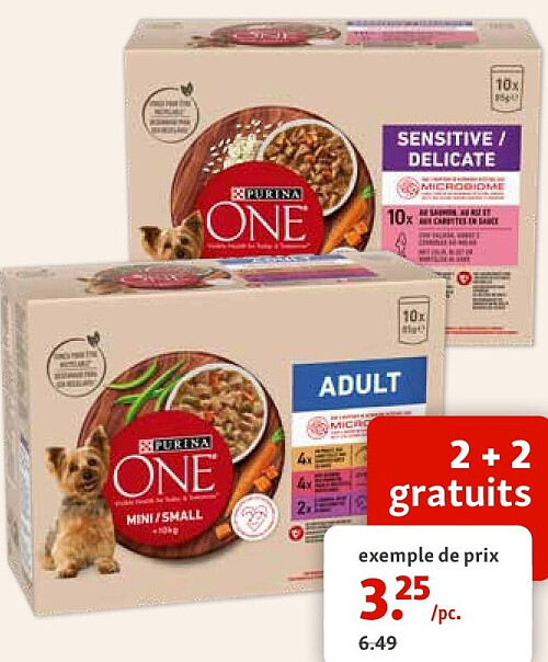 Purina One nourriture humide pour chien 10 x 85 g