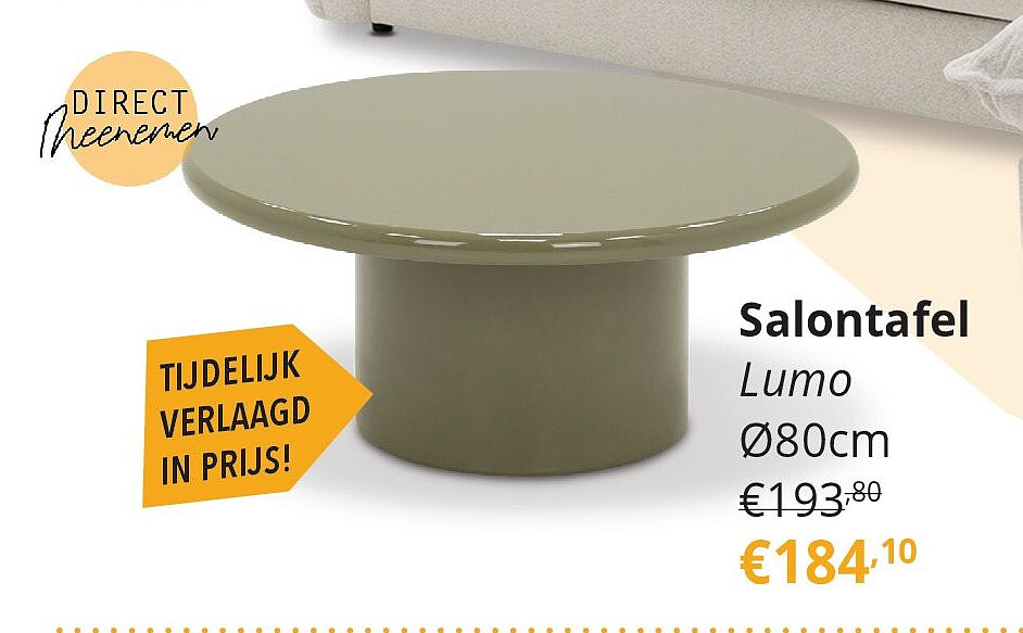 Salontafel Lumo Ø80cm