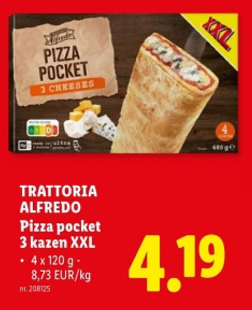ALFREDO Pizza pocket 3 kazen XXL